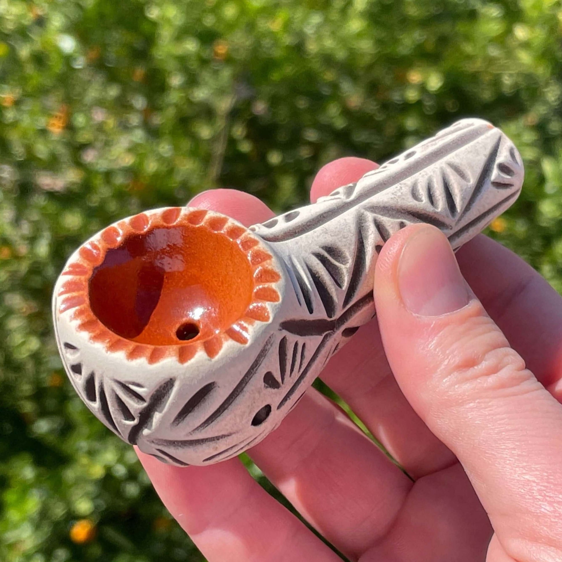 clay smoking pipe